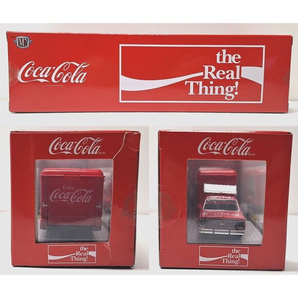 M2 Machines Coca Cola 1973 Chevrolet Cheyenne Super 30 and 1959 Corvette XP-86 - Picture 6 of 7